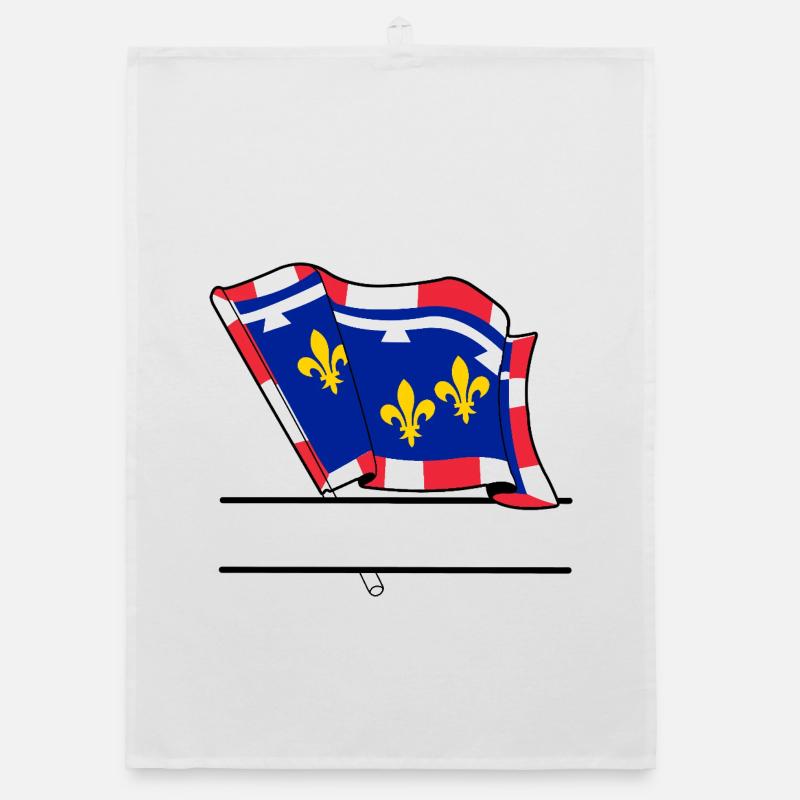 Centre-Val de Loire Writing space Organic dish towel