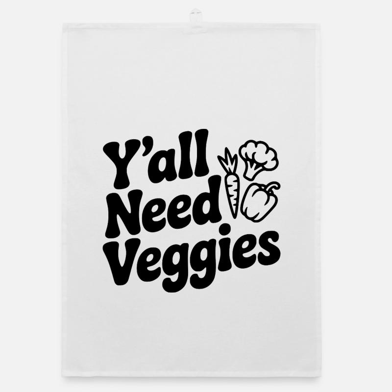 Y'all Need Veggies Organic dish towel
