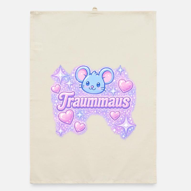 dream mouse / y2k design Organic dish towel