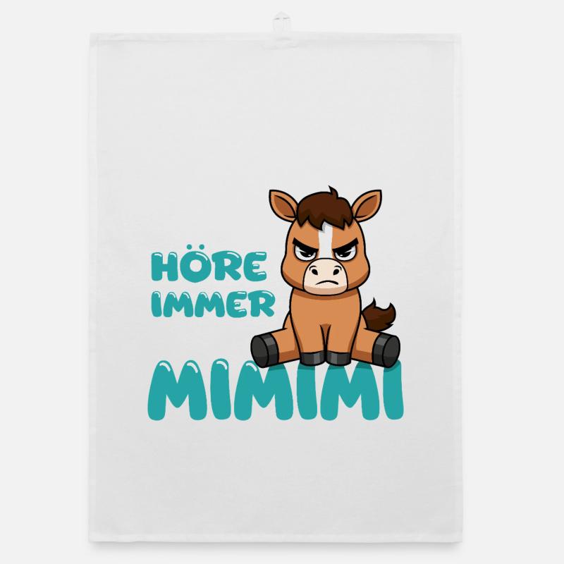 Ich Höre Immer Nur Ein Mimimi Pferd Organic Geschirrtuch