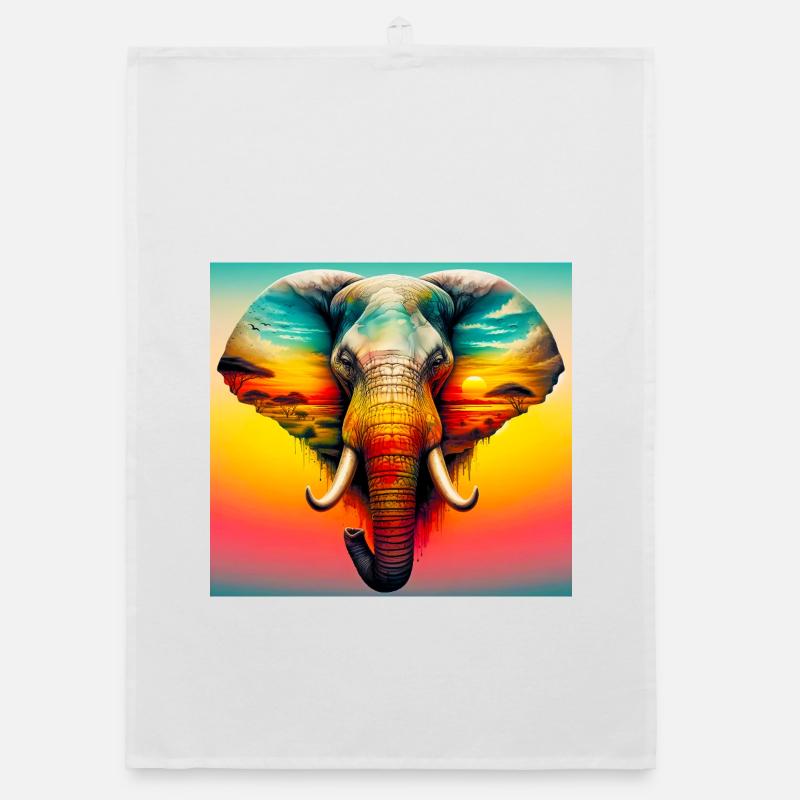 Elefant Organic Geschirrtuch