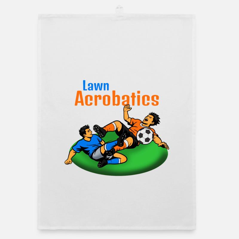 Lawn Acrobats Soccer Acrobats (Blood Slide) Organic dish towel