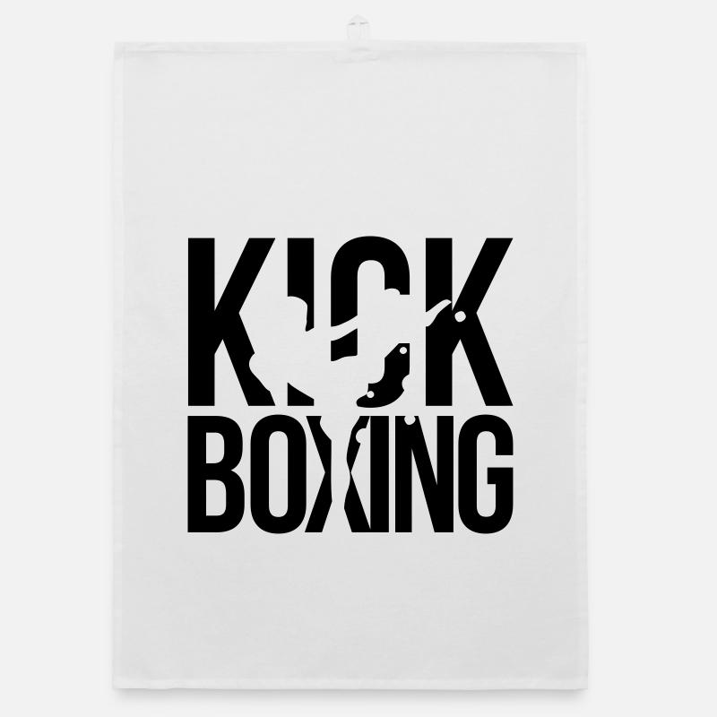 kick boxing kickboxen Organic Geschirrtuch