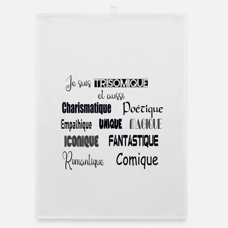 Je suis trisomique Torchon bio