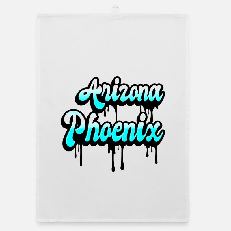 Phoenix Arizona Design Organic dish towel