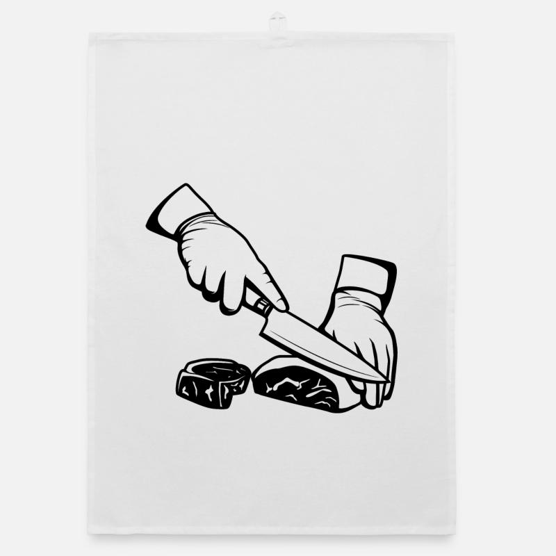 Fleisch schneiden Organic Geschirrtuch