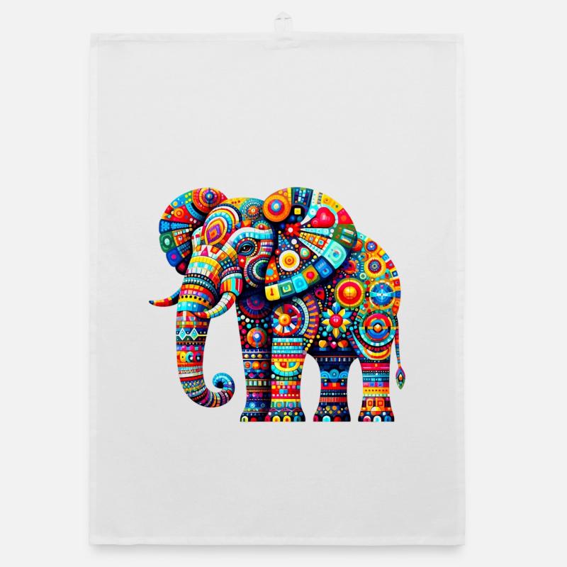 Elefant Organic Geschirrtuch