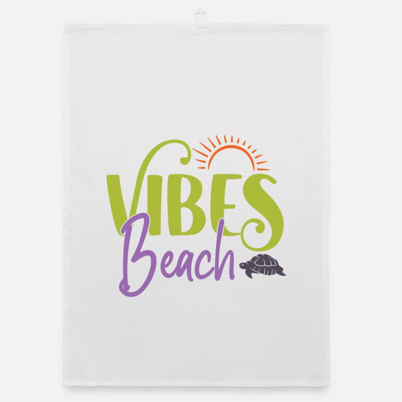 Beach Vibes Organic dish towel