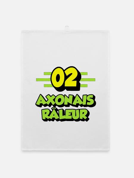 Axonais râleur - Torchon bio - blanc - Devant