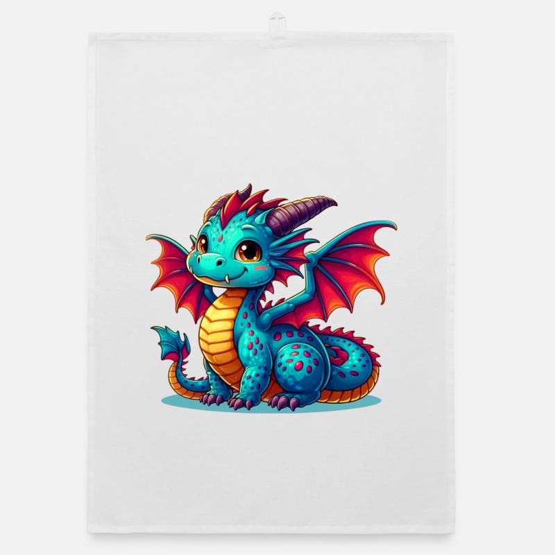 Drache Organic Geschirrtuch