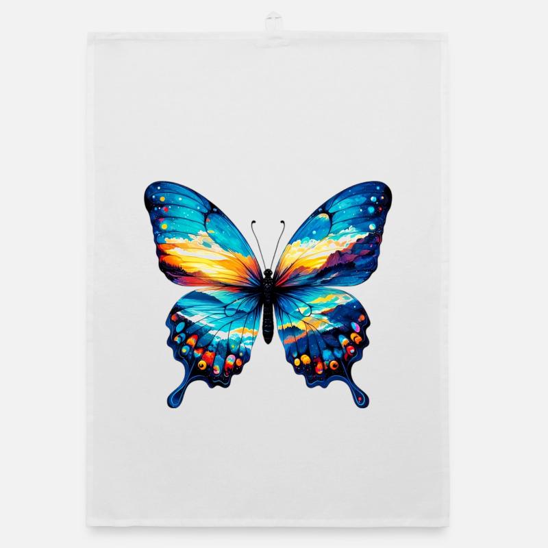 Butterfly Organic dish towel