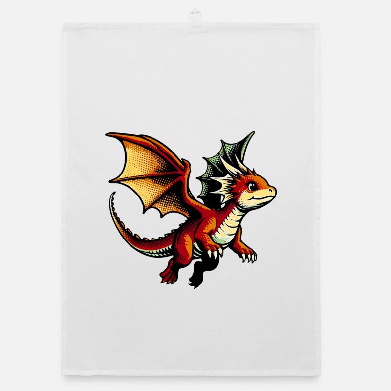 Drache Organic Geschirrtuch