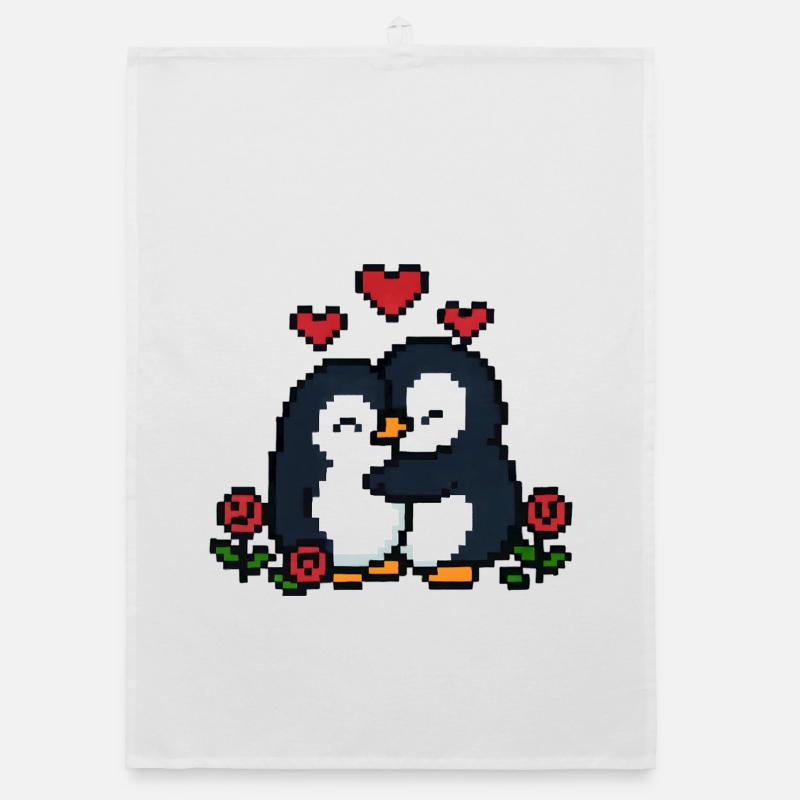 Pixel Penguin Organic dish towel