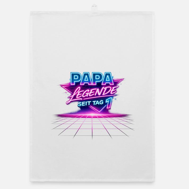 Dad Legend Since Day 1 Retro Organic dish towel