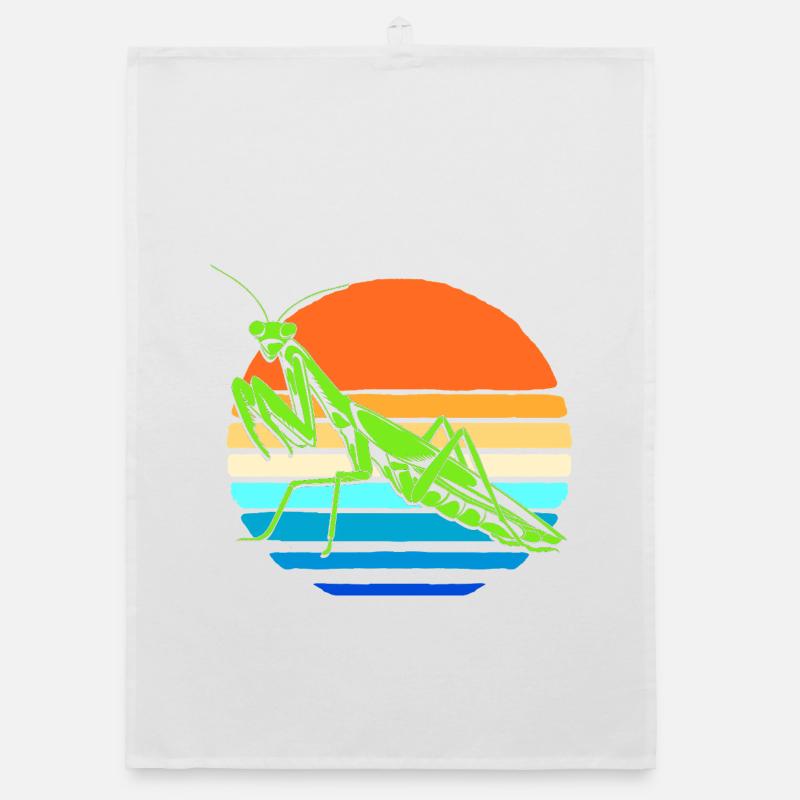 Gottesanbeter Gottesanbeterin Mantis Organic Geschirrtuch