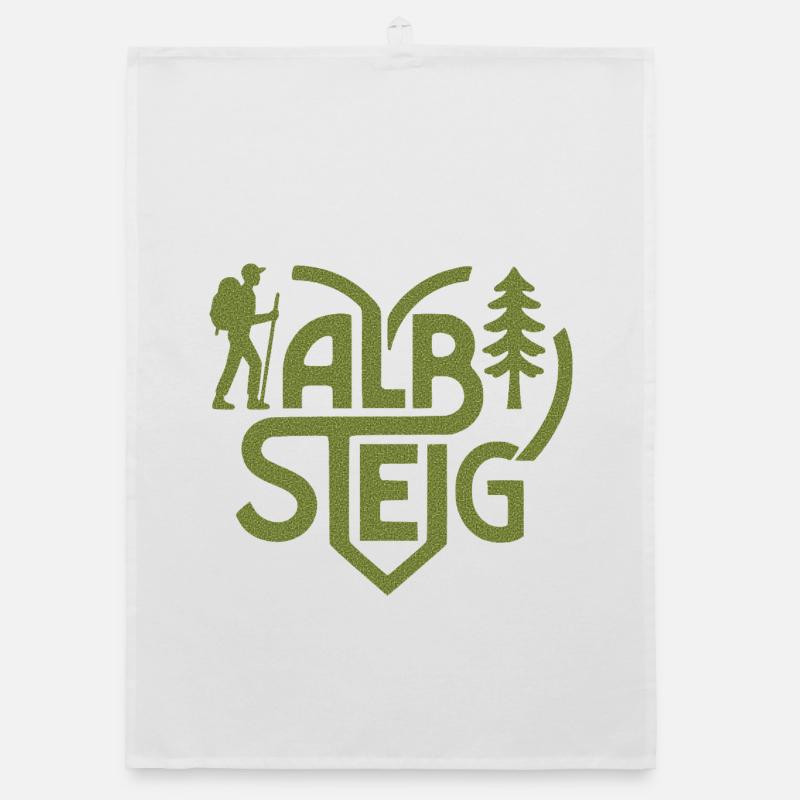 Albsteig Heart Forest Path Organic dish towel