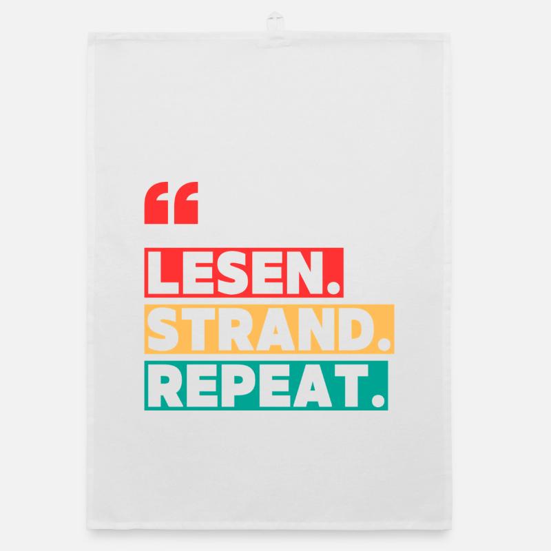 Read Beach Repeat Organic dish towel
