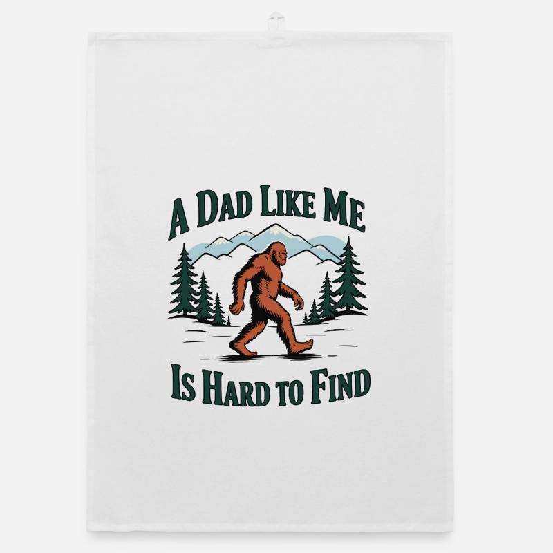 Papa comme moi – Difficile à trouver Yeti Bigfoot Torchon bio