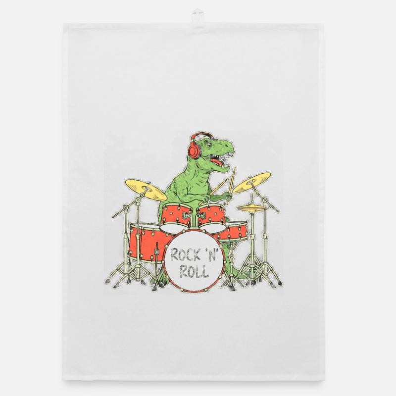 Illustration RocknRoll du batteur Dino Torchon bio