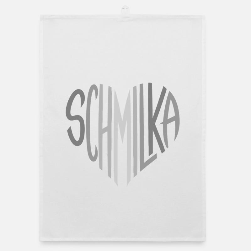 Schmilka Herzschrift Logo Organic Geschirrtuch