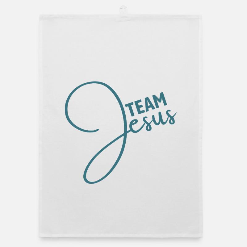 Team Jesus | Glaube | Religion Organic Geschirrtuch
