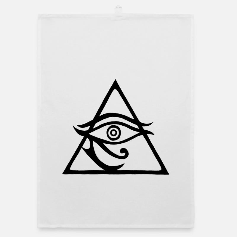 Die schwarze Pyramide des Gottes Horus Organic Geschirrtuch