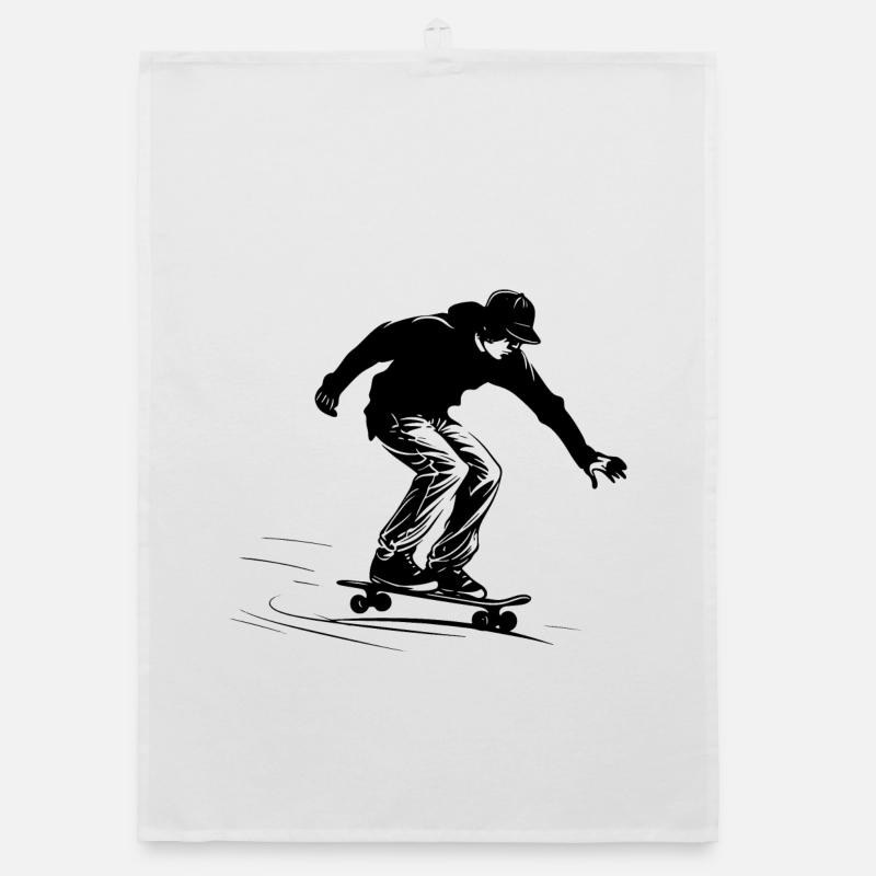 Skateboard Garçon Graphique Torchon bio