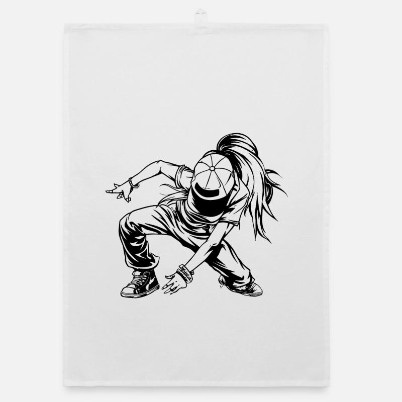 Croquis de breakdancer Torchon bio