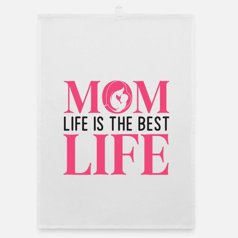 Das Leben der Mutter ist das beste Leben Organic Geschirrtuch