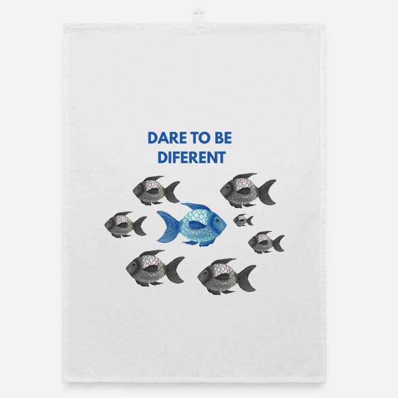 Dare to be different blue Organic dish towel