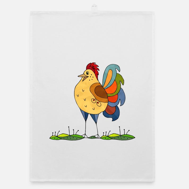 Rooster Organic dish towel