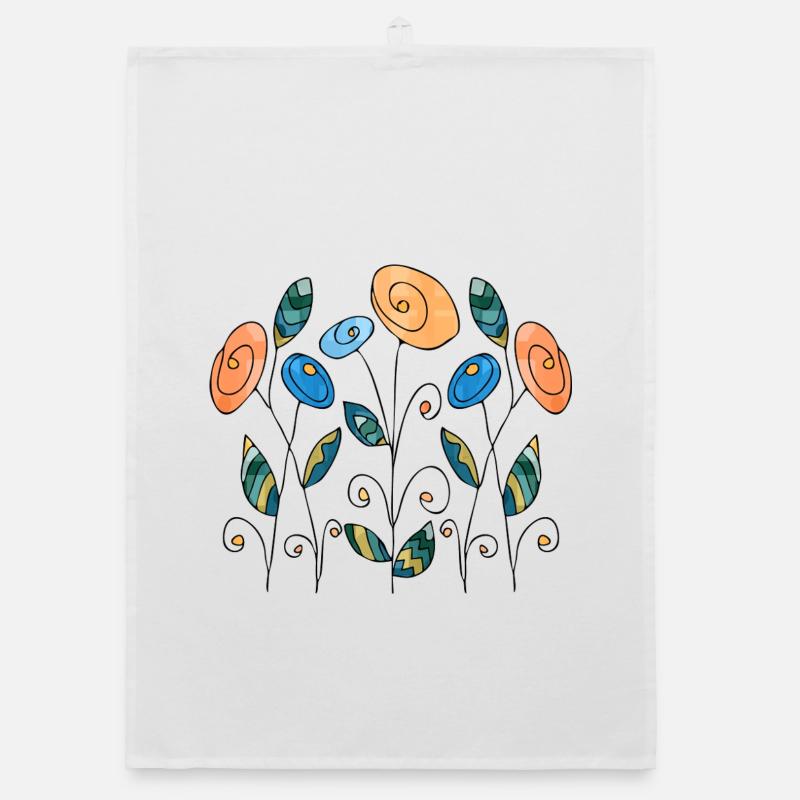 Blumen Organic Geschirrtuch