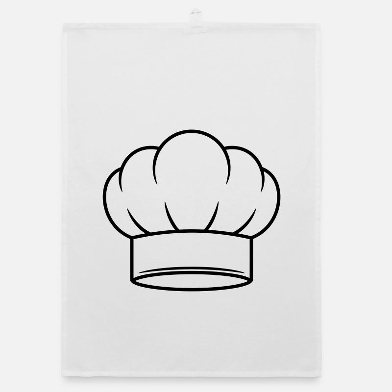 Chef Hat Vector Icon Design Organic dish towel