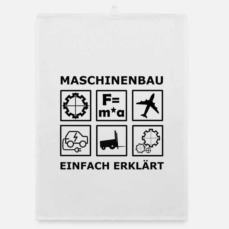 Mechanical Engineering Engineers - Organic dish towel - white
