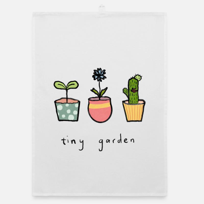 Petits pots de fleurs de jardin Torchon bio