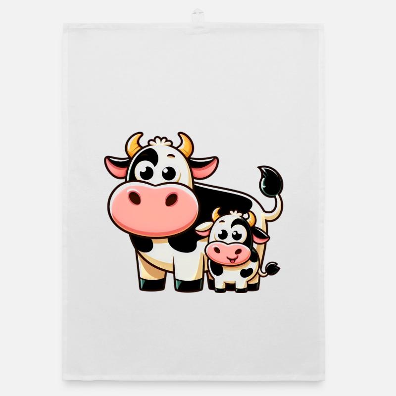 Cow Cows Organic dish towel