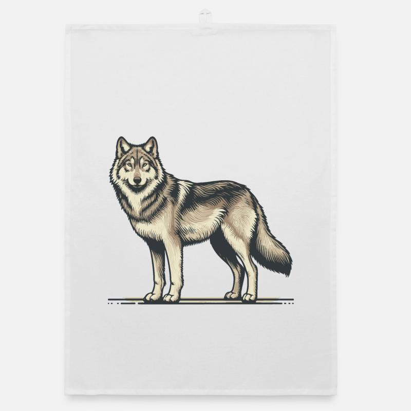 Wolf Organic dish towel