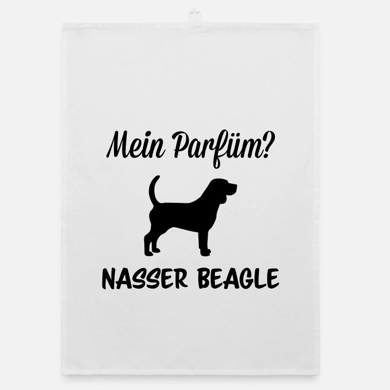 Parfüm nasser Beagle Organic Geschirrtuch