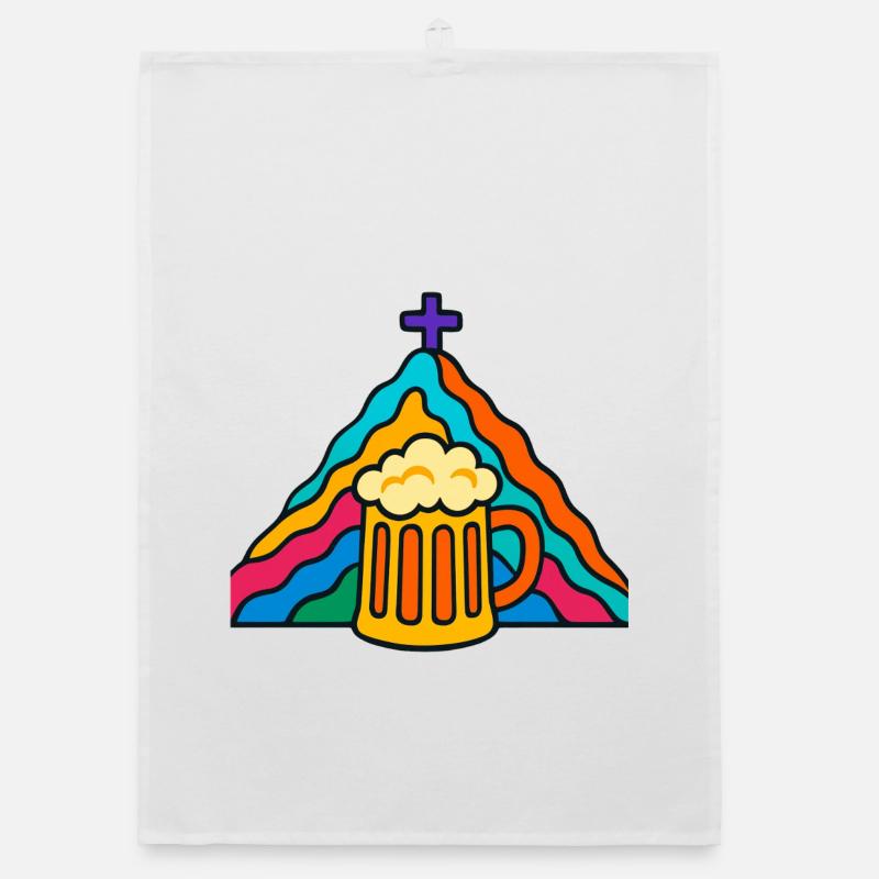 Rainbow Beer Summit Organic dish towel