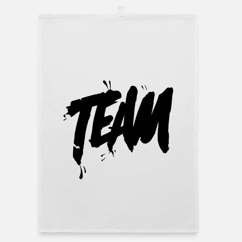 Lettrage d’équipe Torchon bio