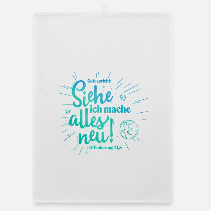 God Speaks: Everything New Design Organic dish towel
