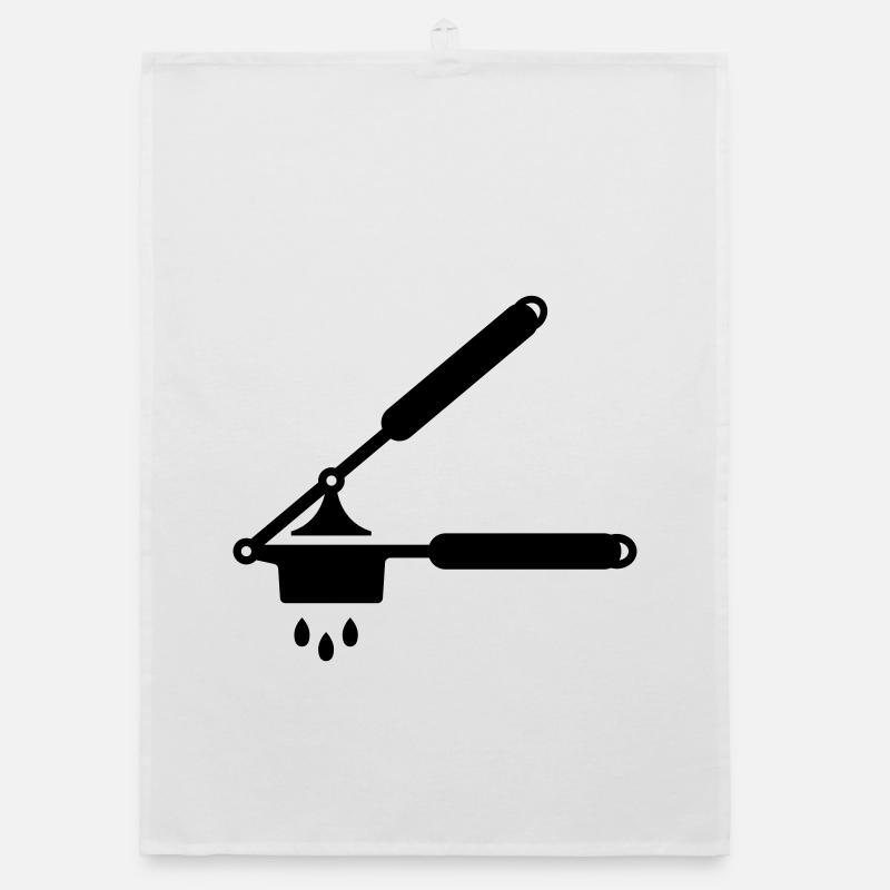 Garlic press or spaetzle press Organic dish towel