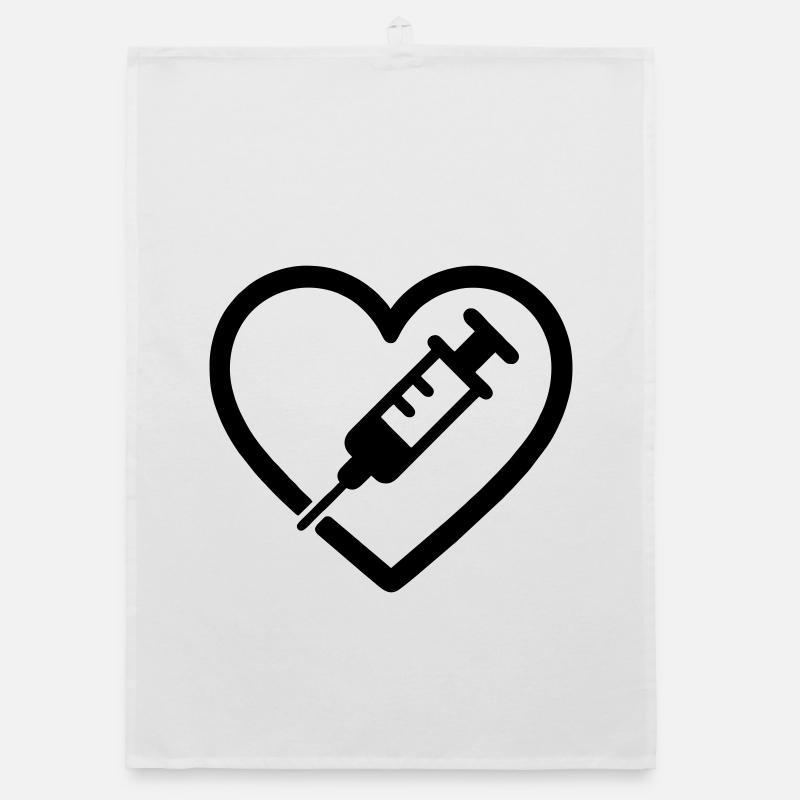 Herz + Krankenschwester / Krankenschwester – Super Elternteil I Organic Geschirrtuch