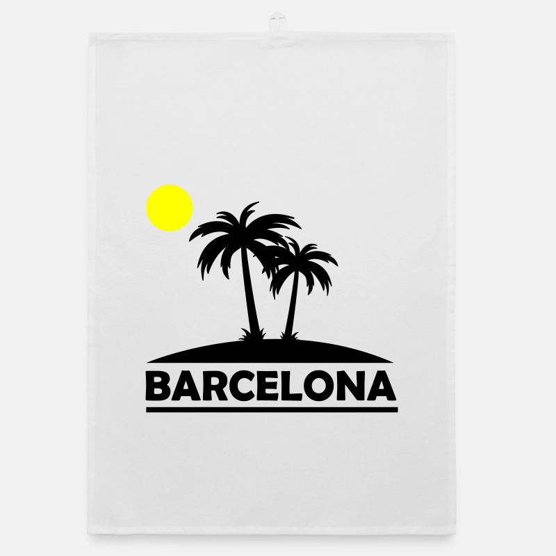 Plage de Barcelone Torchon bio