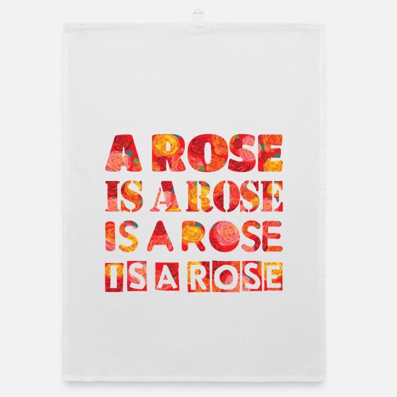 Rose is a rose is a rose is a rose Organic Geschirrtuch