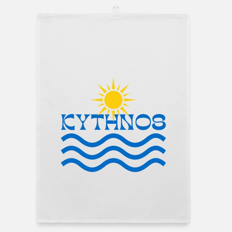 Kythnos Sun Waves Organic dish towel