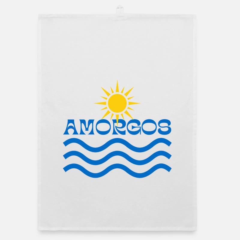 Amorgos Sun Waves  Organic dish towel