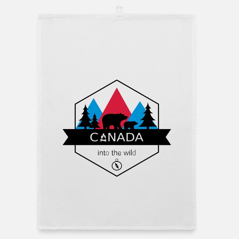 Le Canada dans la nature avec les ours et la forêt Torchon bio