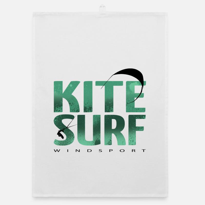 KITESURF 2021 green Organic dish towel