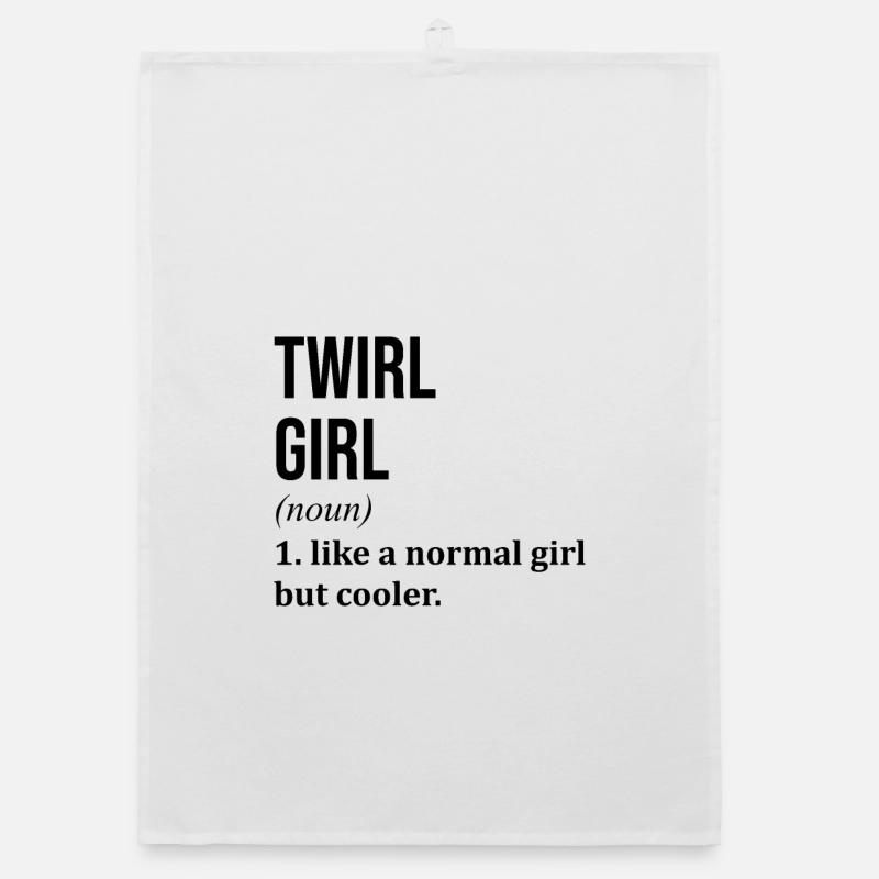 Twirling Organic dish towel